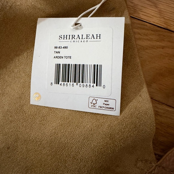 Shiraleah Chicago Tan Arden Tote Bag Purse New With Tags - Picture 3 of 3